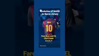 Evolution of #Messi in all #barcelona Jersies || Official Jersey Fare well video from La LiGA