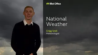 24/02/23 – Breezy with showers in east – Evening Weather Forecast UK – Met Office Weather