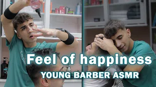 ASMR Massage By Young Barber | Feel Your Greatest Happiness