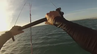 Sunset foiling session at Langebaan