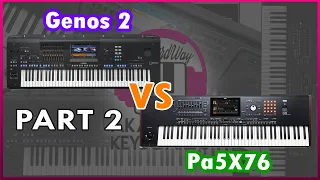 Yamaha Genos 2 vs KORG Pa5X76 Musikant PART 2 SOUNDS AND STYLES COMPARISON