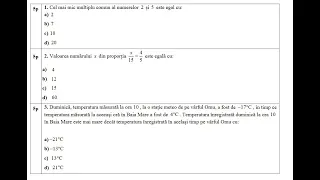 Evaluare Nationala 2022 - Testul 1 De Antrenament - Rezolvare