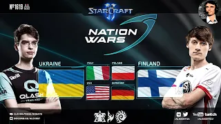 NATION WARS: Борьба Украины за выживание | Решающие матчи групп А и В на StarCraft II Nation Wars 7