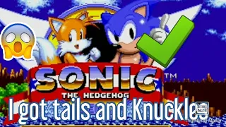 I finally unlock tails and Knuckles