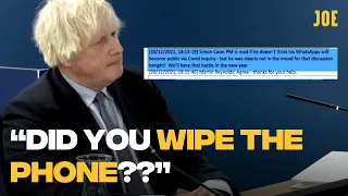 Boris Johnson grilled over thousands of missing WhatsApps at Covid Inquiry