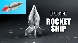 Origami Rocket Ship Tutorial - Flying Spaceship - Paper Kawaii