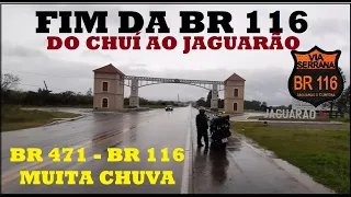 #22 - BR 116 FIM da Rodovia - CHUVA do Chuí ao Jaguarão - #vulcan650 #viagemdemoto