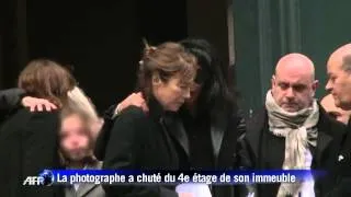 Jane Birkin et Carla Bruni à la cérémonie pour Kate Barry