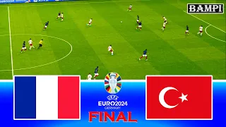 France vs Turkey / Final UEFA EURO 2024 / Full Match All Goals / PES Gameplay PC
