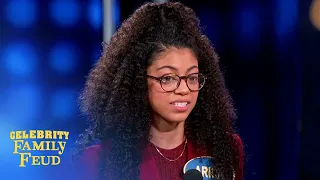 Boom! Arica Himmel wins it for "mixed-ish"! | Celebrity Family Feud