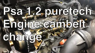 PSA 1.2 Puretech Engine Cambelt change. How to change your Wet Timing belt Step-by-step.