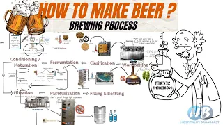 Beer Making Process (step by step)/ Brewing Process/ Beer Manufacturing/ Alcoholic Beverage/