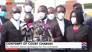 Contempt of Court: Dr. Dominic Ayine apologizes for his ‘predetermined agenda’ comments (22-2-21)