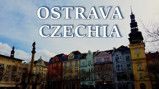 Spacer po Ostrawie, Czechy | Walk in Ostrava | 4K City Tour