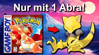 Kann man Pokemon Rot/Blau mit NUR einem ABRA durchspielen? (+ möglichst wenig Level)