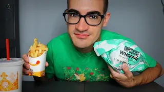 Impossible Whopper Burger King Mukbang (ASMR)