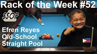 Rack of the Week #52, Efren Reyes, Old-School Straight Pool