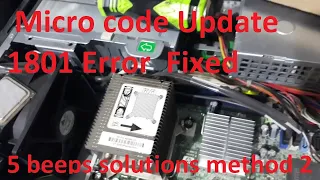 Hp 7900 Micro code Update 1801 Error  5 beeps solutions method 2