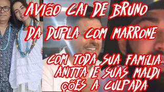 culpam a cantora Anitta acidente grave com Bruno de avião com toda a família será obra de bruxaria