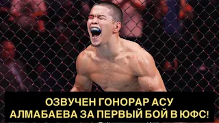 Озвучен гонорар Асу Алмабаева за яркий дебют в UFC!