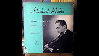 古殿精選黑膠/麥可拉賓18歲首次登陸歐洲的錄音：帕格尼尼小提琴協奏曲第一號