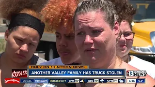 Another valley family has moving truck stolen