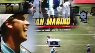 Dan Marino Wins QB Challenge on last throw bullseye on deepest target