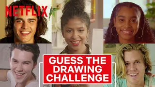 Guess the Drawing Challenge with Julie and the Phantoms Cast ✍️ Netflix After School