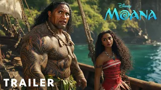 MOANA Live Action - Official Trailer (2025) Zendaya, Dwayne Johnson | Disney