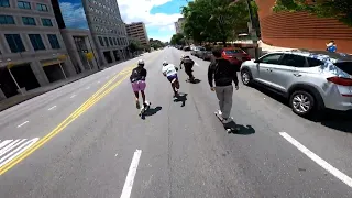 Racing through the streets of Philly on a longboard?! | Broad Street Bomb 2024