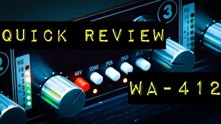 Warm Audio WA-412 - Quick Review with Demo