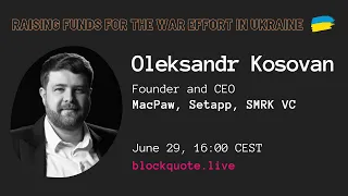 Blockquote Show: Oleksandr Kosovan, MacPaw