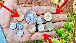 OMG! LOADED yard! OLD Coin SPILL! Silvers FOUND! PA Relic Hunters!