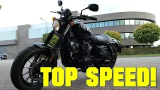 2019 Hyosung Aquila 125 Bobber TOP SPEED + GPS TOP SPEED