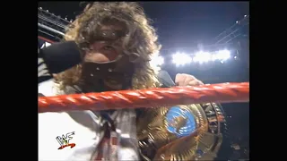 Mankind wins the WWF Championship from The Rock - RAW IS WAR, January 4th, 1999