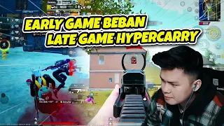 Early Game BEBAN, Late Game HYPERCARRY - Ace Master Random Squads | PUBG Mobile