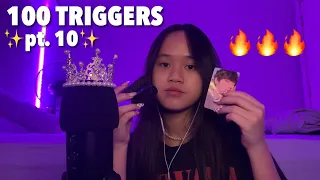 ASMR 100 TRIGGERS IN 4 MINUTES AND 53 SECONDS ( acrylic nails edition )