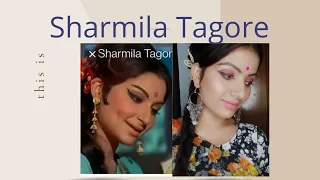 Sharmila Tagore Recreated Look | Mere Sapno ki Rani | 70's Retro Look | Vintage Style | Veena Rawat