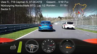 Touris Nordschleife 7. April 19, Cayman 718s mit M2, Z06, M346 u.a.