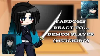 Fandoms react to...Demon Slayer (Muichiro)//Warnings in desc//Part 1/8//By Nyxie_.A//KNY//Enjoy!!