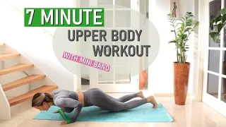 7 MINUTE UPPER BODY WORKOUT WITH MINI BAND / no repeat || by nikita ramona