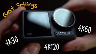 DJI Osmo Action 4: Best Settings for Shooting 4K30, 4K60, and 4K120!