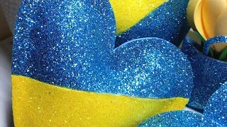 Прапор України з фоамірану на магніті/ DIY Foam flag of Ukraine on magnet