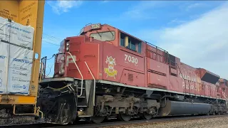 (ACu Duo!!) CPKC Train 238 rolling through Killean