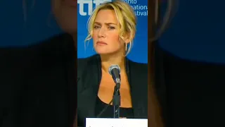 #KateWinslet is shocked by journalist question during press conference 😱😱