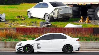 REBUILDING A WRECKED EVO X IN 10 MINUTES