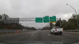 Driving on Interstate 295 around Jacksonville, Florida