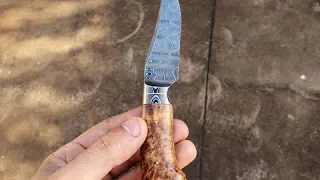 Ladder Damascus EDC knife.