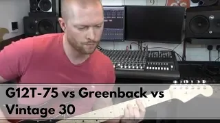 Celestion G12T-75 vs Greenback vs Vintage 30