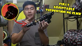 Fully adjustable suspension for honda click